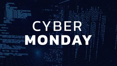 cyber monday text against digital screen 4k