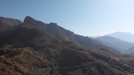 podorašac village in bosnia and herzegovina mountainous region, aerial