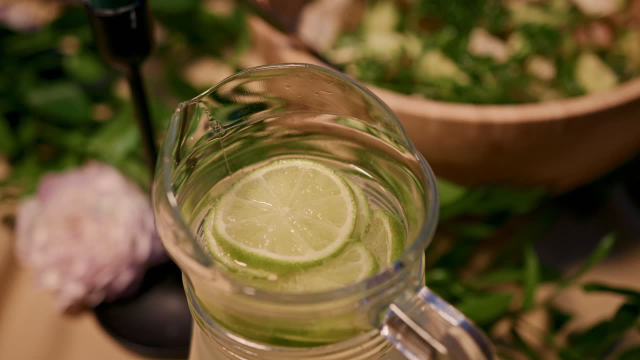 Lime Infused Water