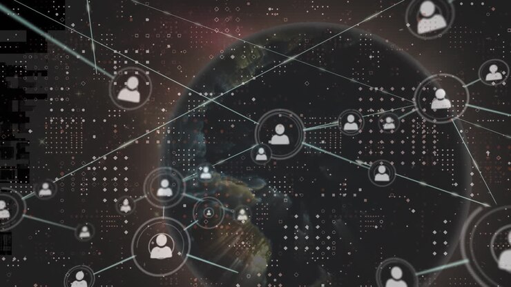 Animation of diverse data processing over globe