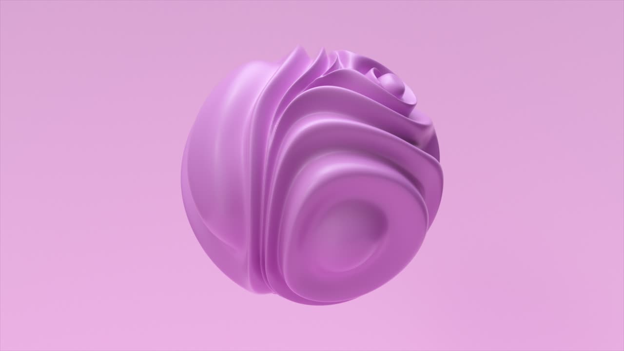 esfera geométrica rosa abstracta