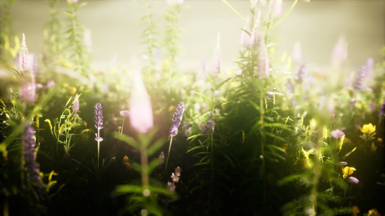 들판에 있는 야생 꽃