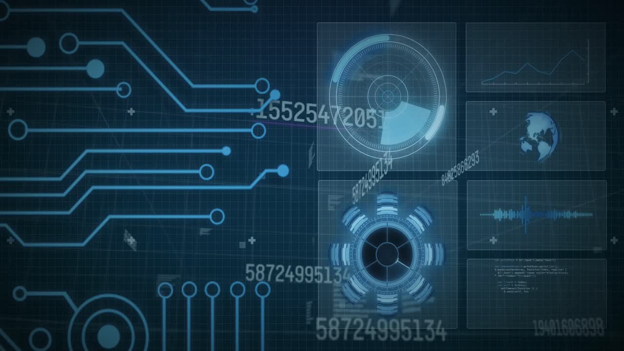 animación del alcance del escaneo sobre el procesamiento de datos