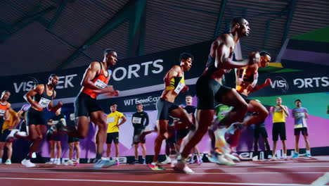 men's track and field race