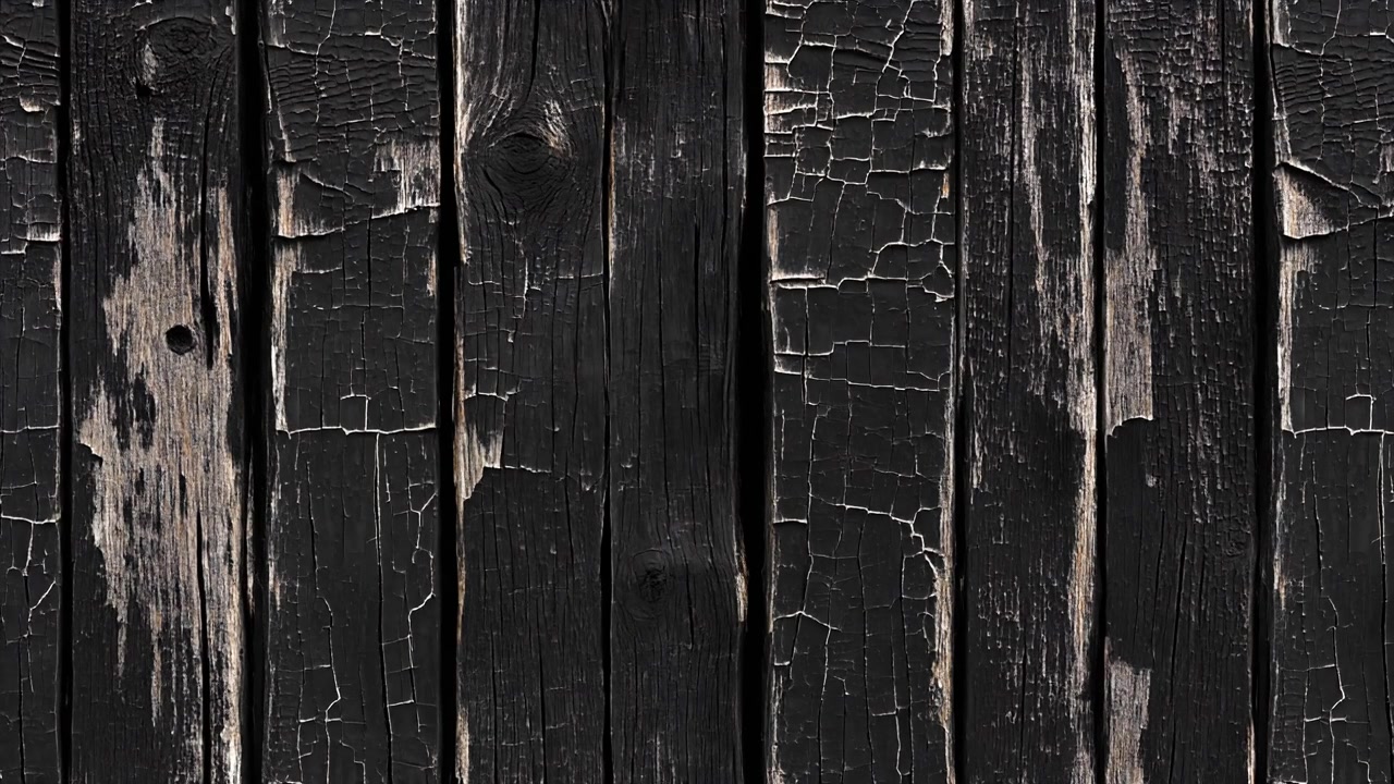 Texture di assi di legno nere verniciate e invecchiate