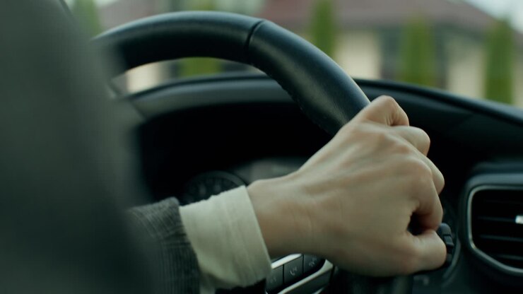 Personne conduisant une voiture