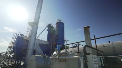 ukrainian cement plant. view from the ground