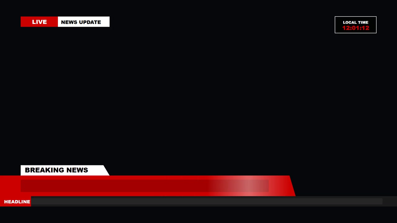 Nyhedsudsendelse Lower Third grafisk animation