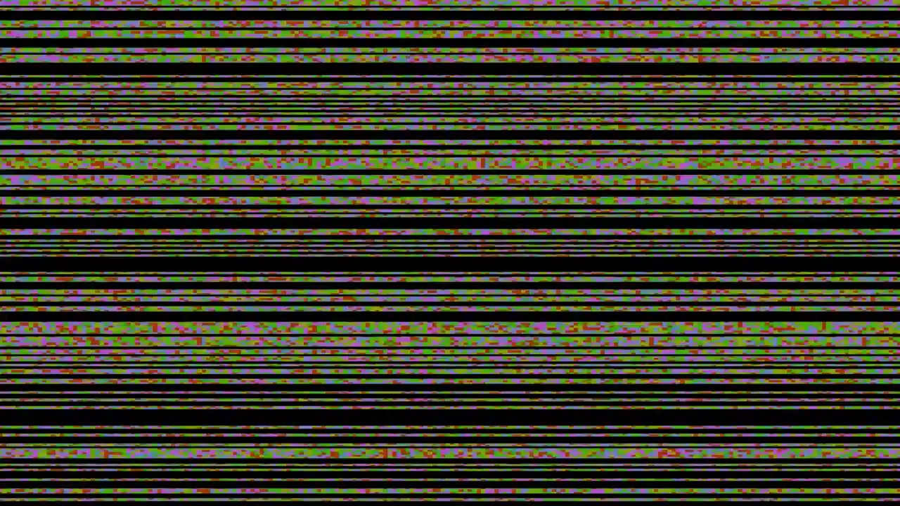 Digital Glitch and Static Interference Effect