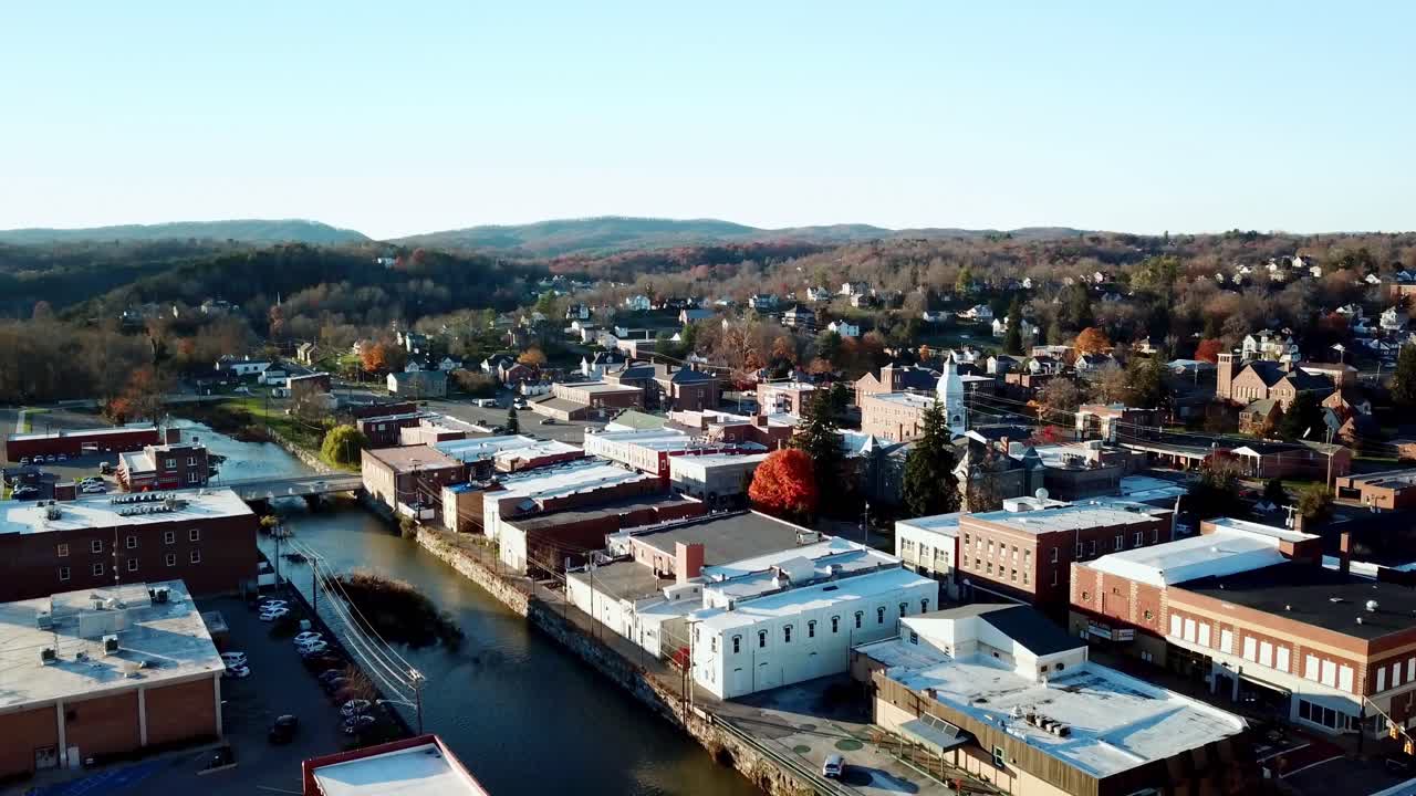 Pulaski Virginia Aerial, Pulaski, Pulaski Va, Pulaski County Courthouse, Historic Courthouse, County Seat of Pulaski County Virginia