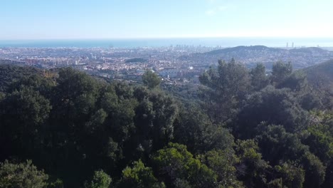 footage filmed in barcelona to mountain of barcelona with dji mini 2 in 4k