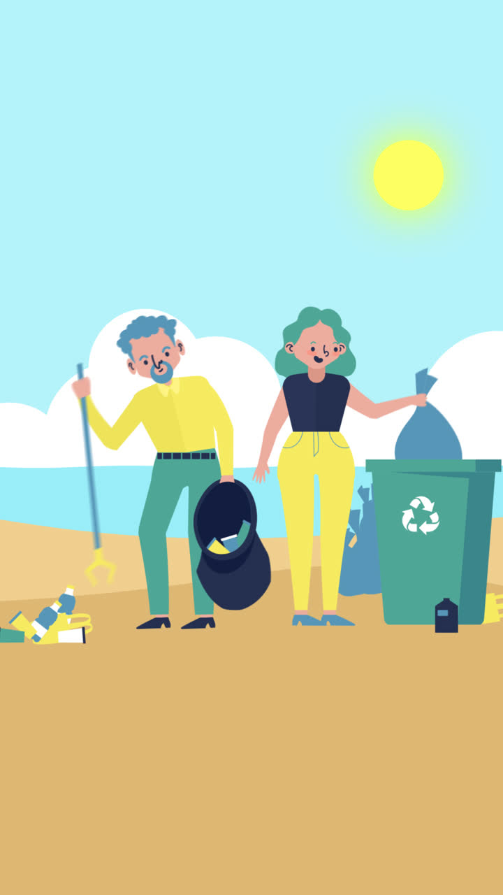 voluntarios de limpieza de playas