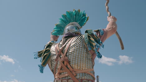 roman soldier in ceremonial attire
