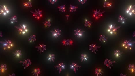 abstract glowing crystal pattern