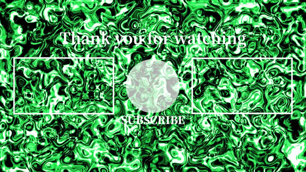 액체 금속 이동 엔드 카드 엔딩 스크린 모션 그래픽