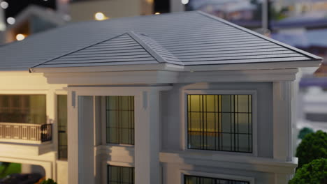 architectural model of a luxury house