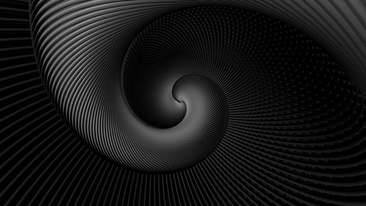 abstract geometric looped bg con anillos forman complejas espirales retorcidas y efectos de luz. los anillos parpadean luces de neón multicolor. bombillas de anillo de neón para espectáculos o eventos, festivales o conciertos, clubes nocturnos vj.