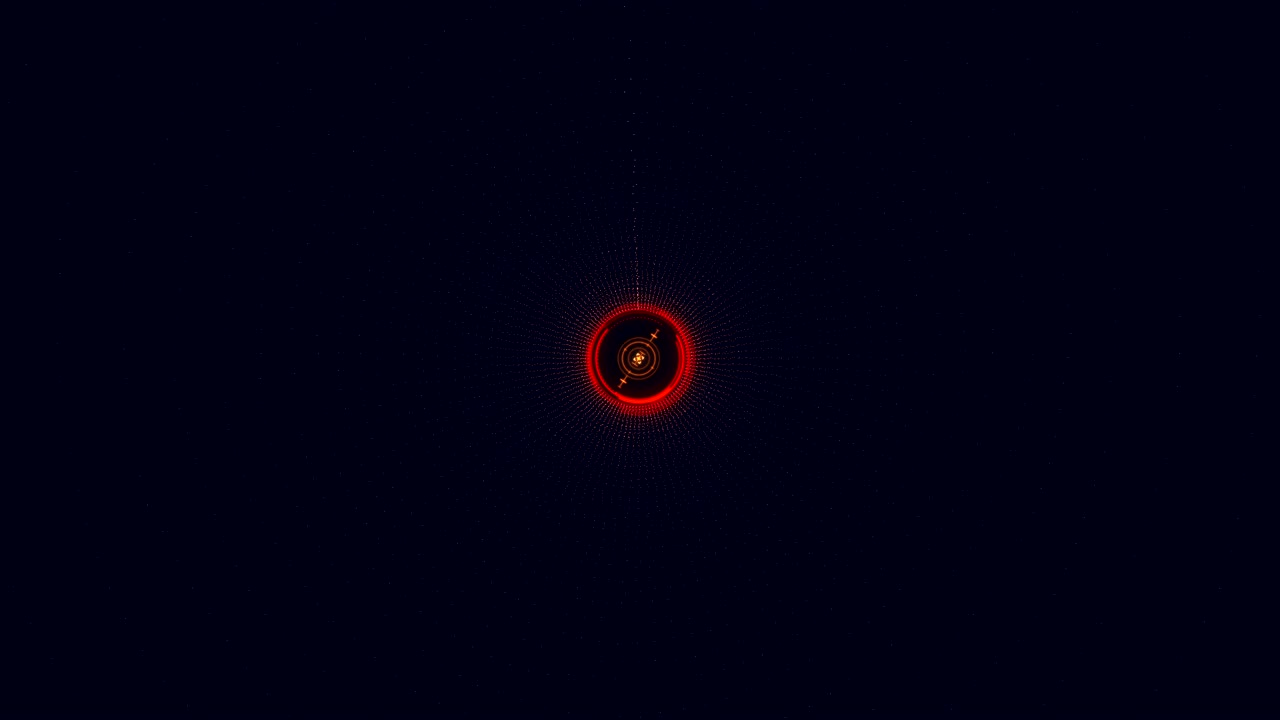 Target search interface moving through tunnel
