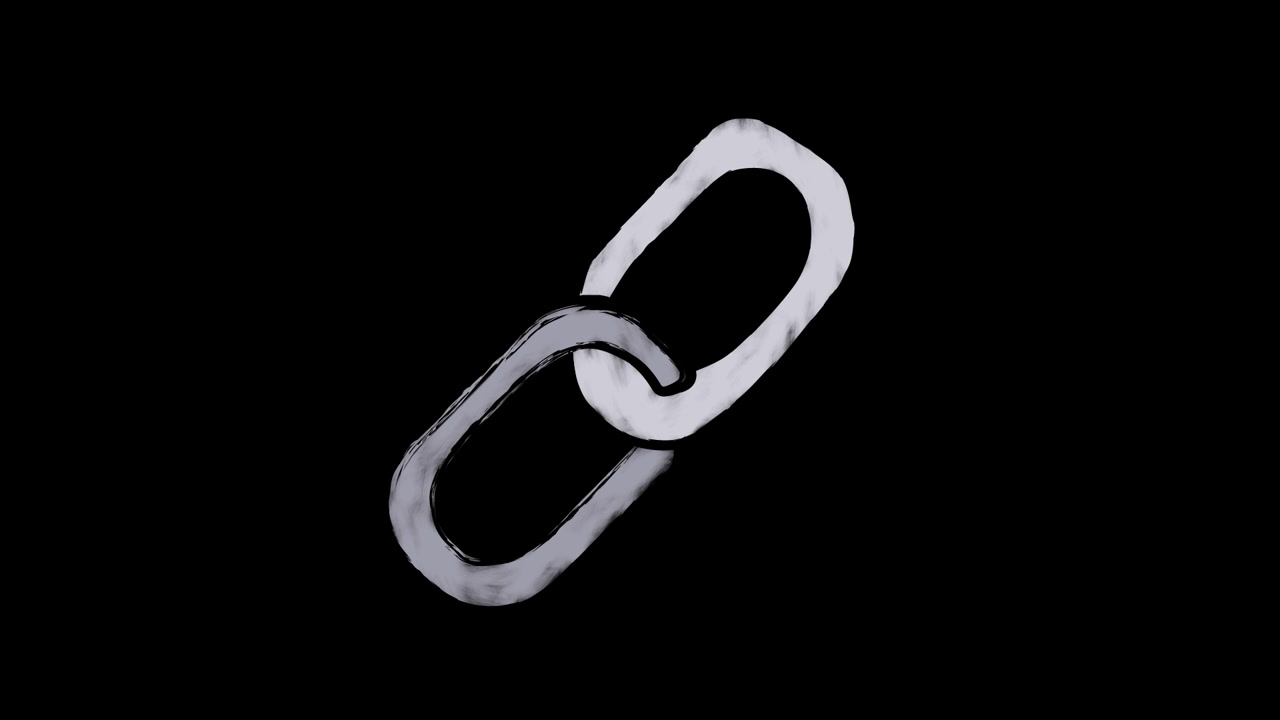 Animated Hand-Drawn Chain Link Icon Connecting