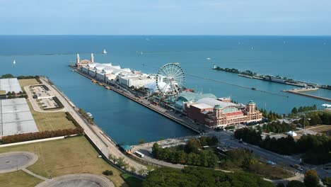 increíble vista de la bahía de chicago