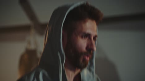 man in a hoodie