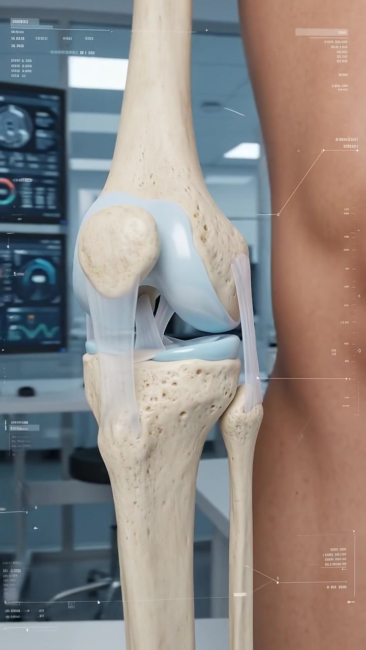 3D Medical Animation of Human Knee Joint Anatomy