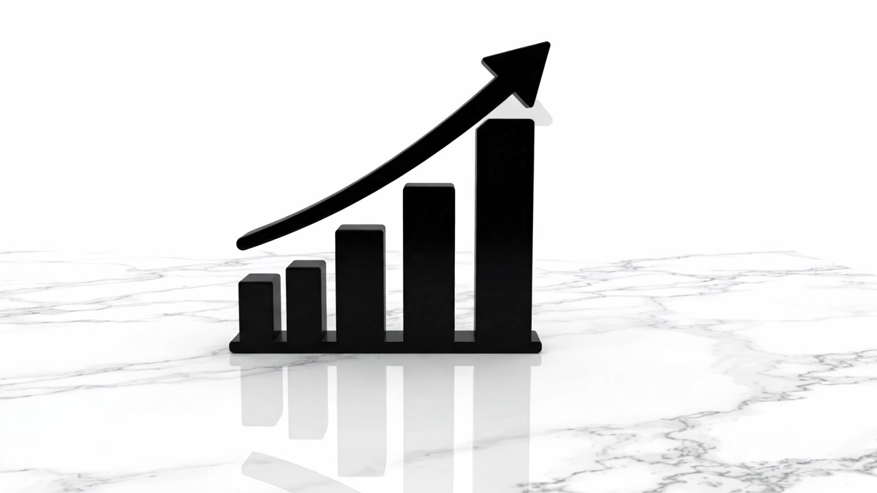 Dynamic Growth Chart Depicting a Steady Increase in Progress Over Time, Highlighting the Concept of Advancement and Development in Various Sectors