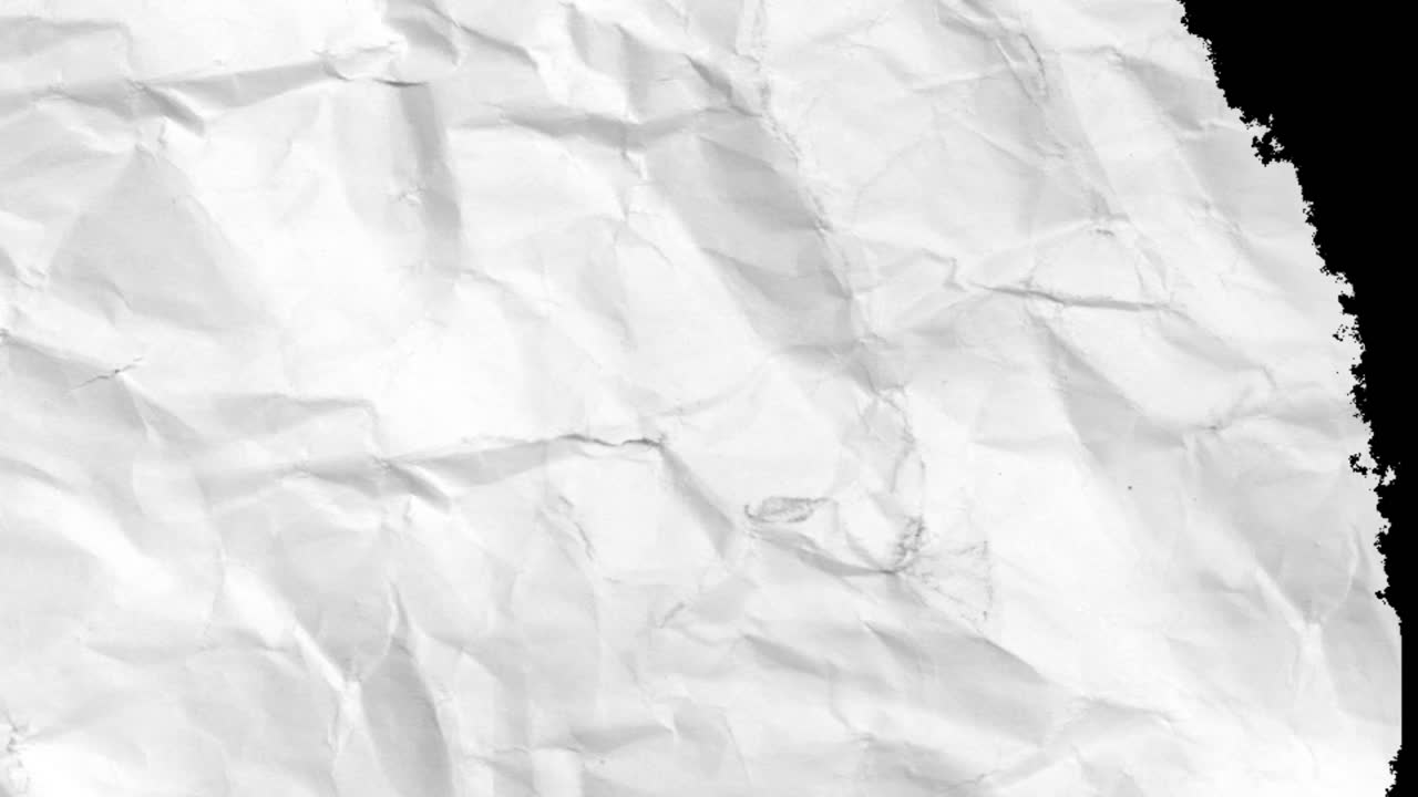 Animated Crumpled White Paper Texture Transition