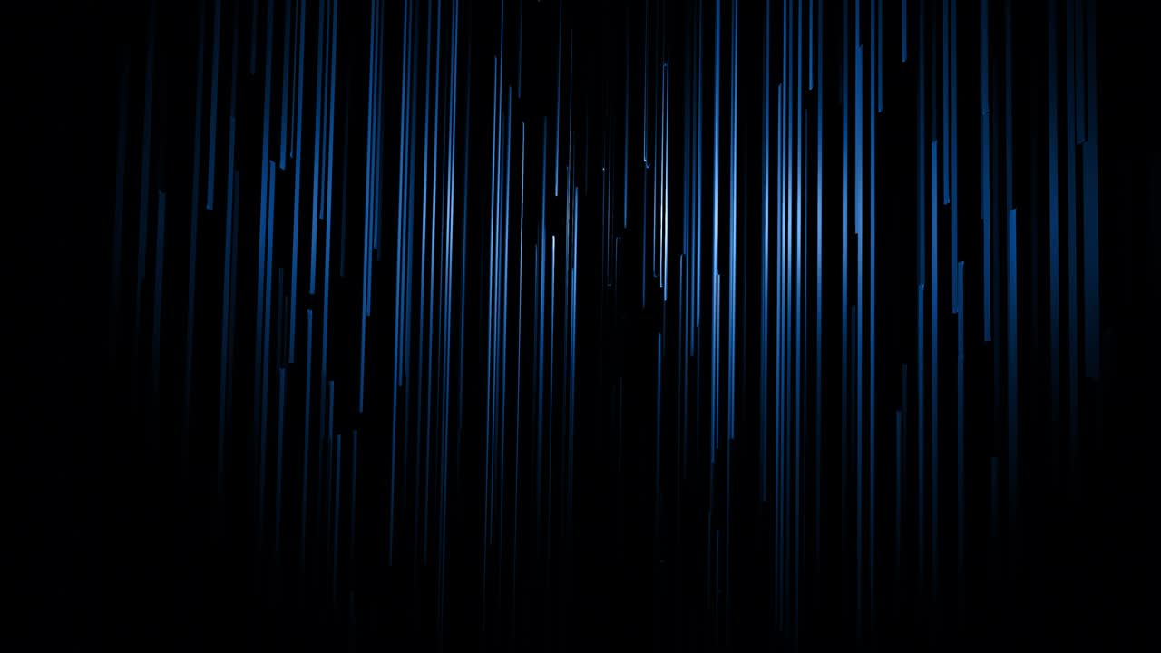 3d abstracto simple fondo geométrico con bloques azules como bombillas de luz parpadeando luces de neón en 4k. animación en bucle suave. diseño de movimiento simple creativo bg con objetos 3d. bucle vj.
