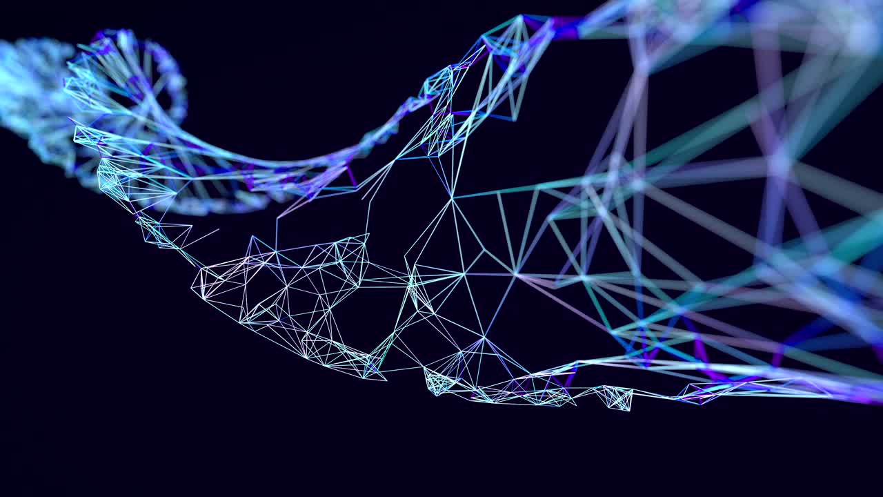 DNA chain, looping 3D animation with alpha mask