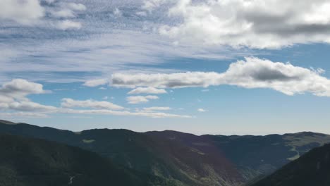 clouds hyperlapse in the pyrenees