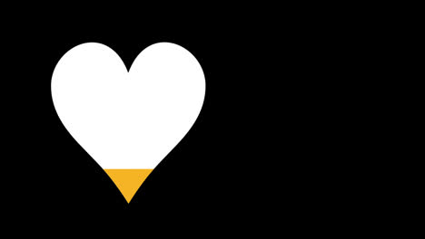 hearth symbol filled with yellow colour