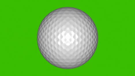 3d animation of a golf ball