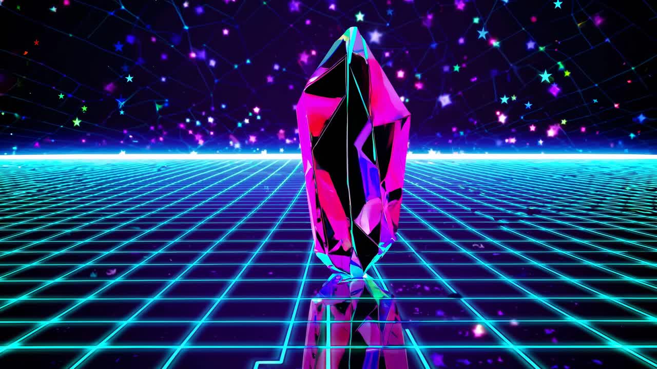Gemma retrò-futuristica