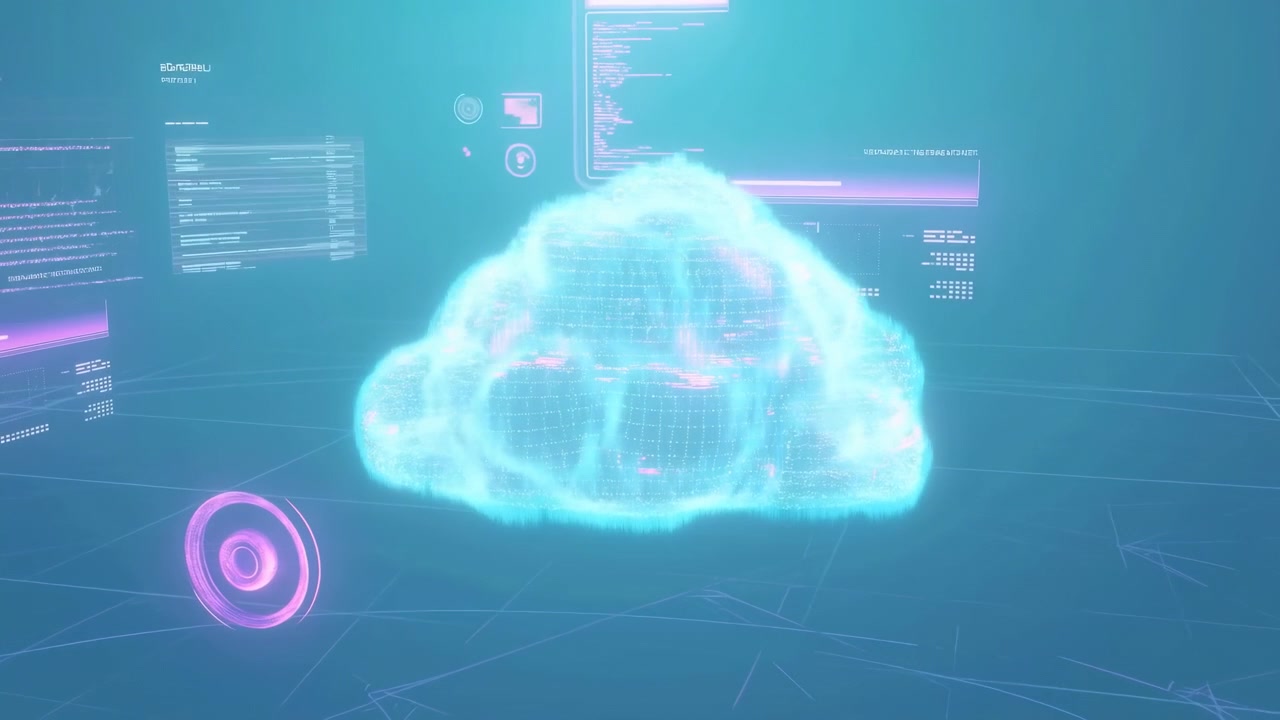 A brain rotating and glowing in a digital interface with data elements, captured from a side view, showcasing a technological and futuristic mood. The scene is set against a clean, natural.