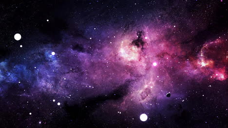 nebulosa impresionante y el espacio profundo estrellado