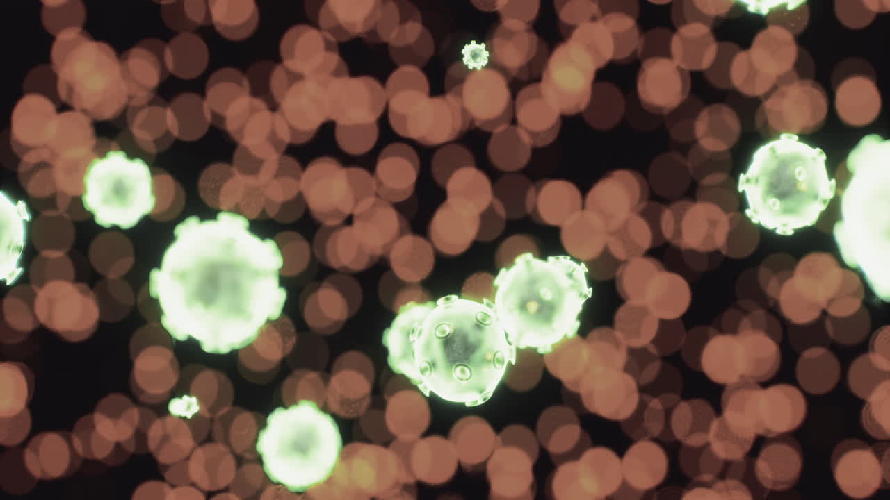 Exploring the intricate beauty of microorganisms floating in a vibrant world