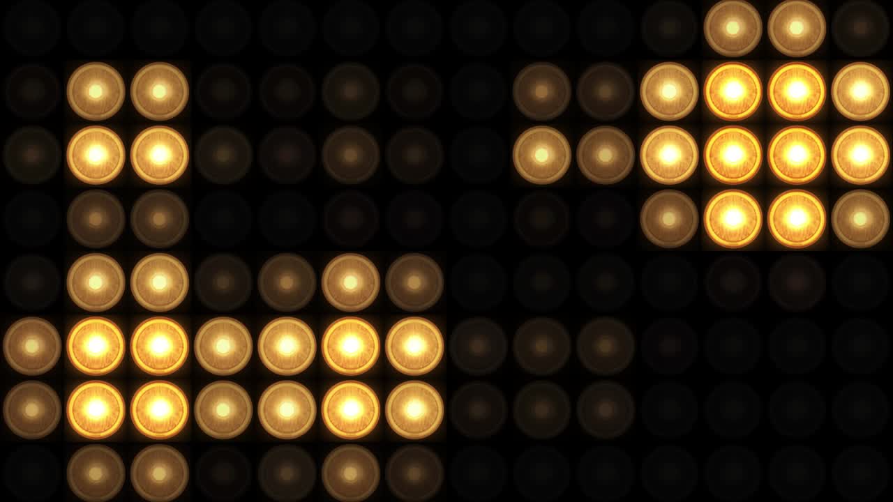 Floodlight Lights Flashing Wall 4K Lights Flash Club Loop Animation Background.