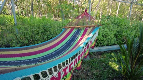 a hammock swinging gently in the middle of a breathtaking natural setting