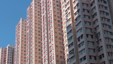 mass residential housing buildings are seen in hong kong