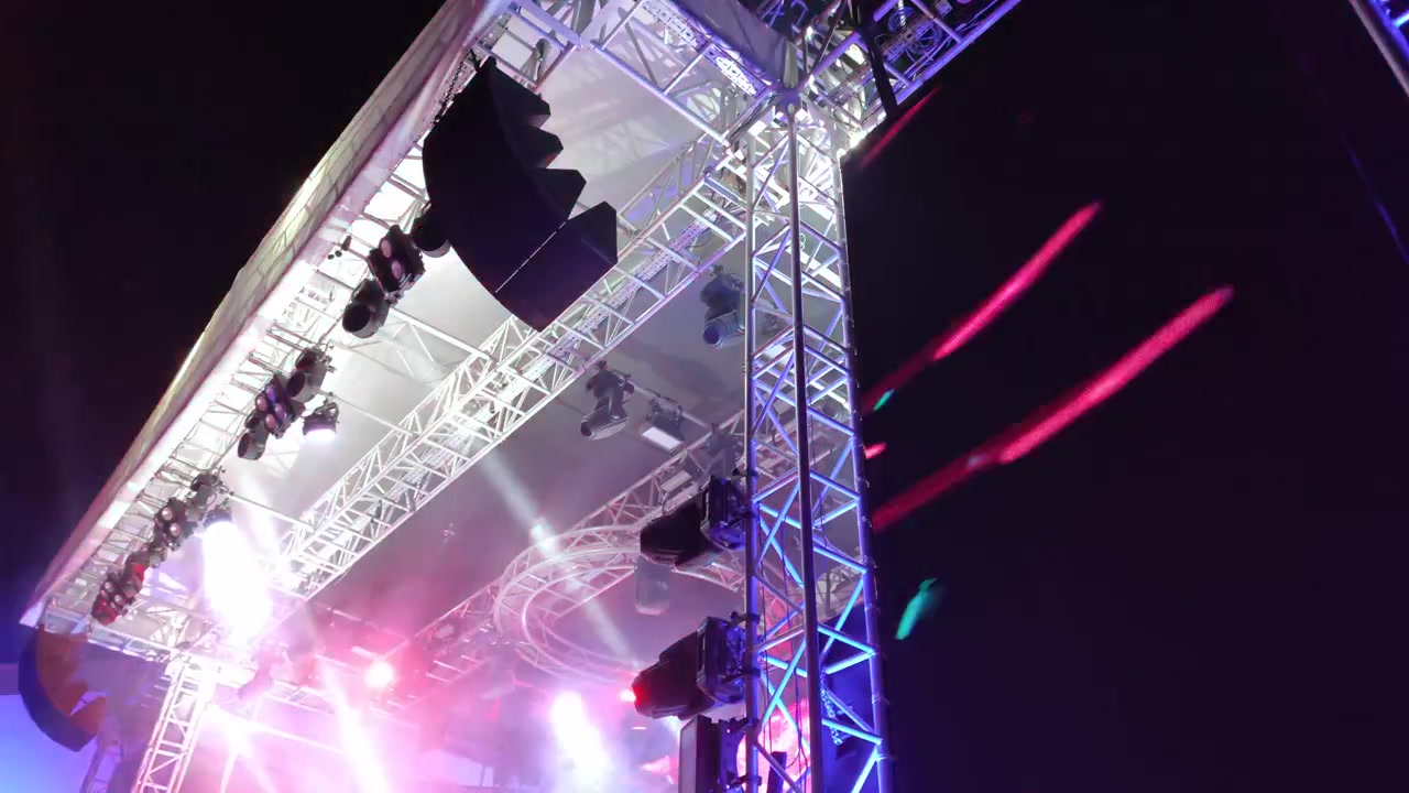 Dynamic LED Stage Screen and Lighting at Night Event