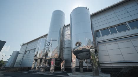 modern interior of a beverage plant