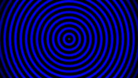 fondo abstracto relajante. círculos pulsantes animados o ondas de radio. azul, negro
