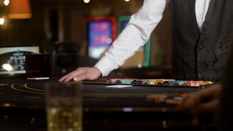 people playing poker at the casino.