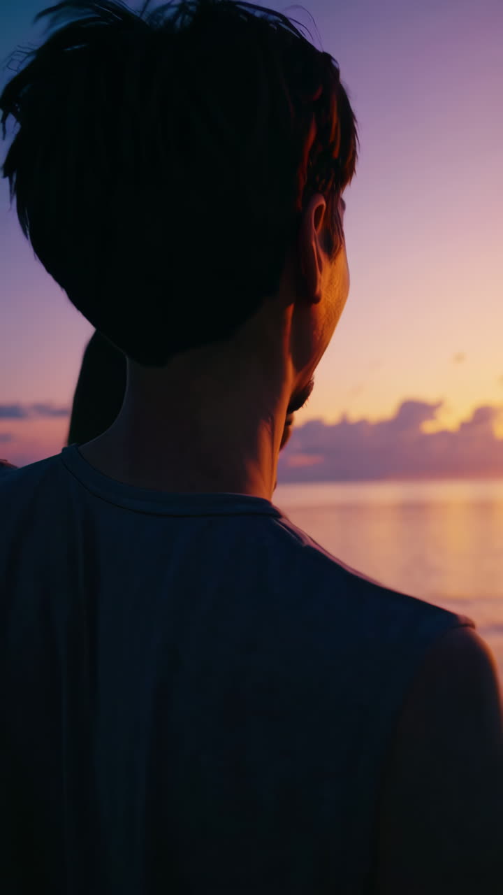 Couple at Sunset on Pier