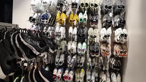 shoe variety for sale at shopping mall shop from flat angle video is taken at zudio shopping mall jodhpur rajasthan india on july 20 2024.