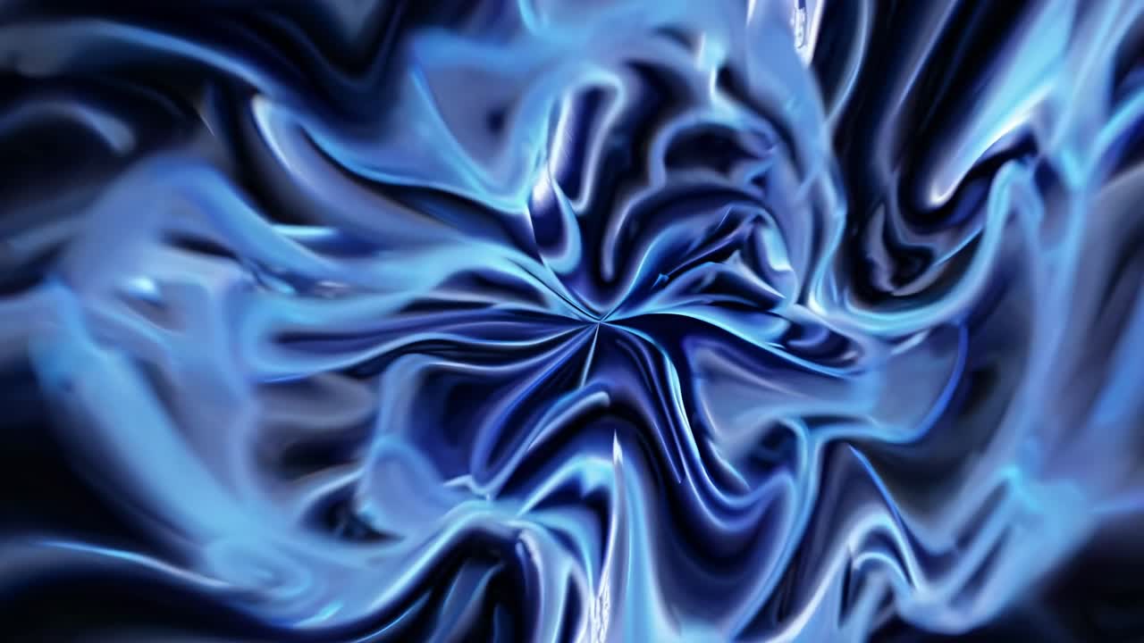 Smooth, silky waves of deep blue and light blue hues intertwine and flow, creating a mesmerizing and elegant abstract composition, perfect for backgrounds, wallpapers, or artistic projects