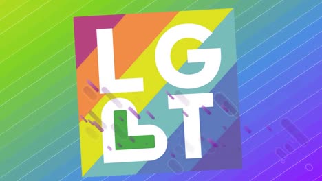 Animation-Von-LGBT-Text-Auf-Buntem-Hintergrund