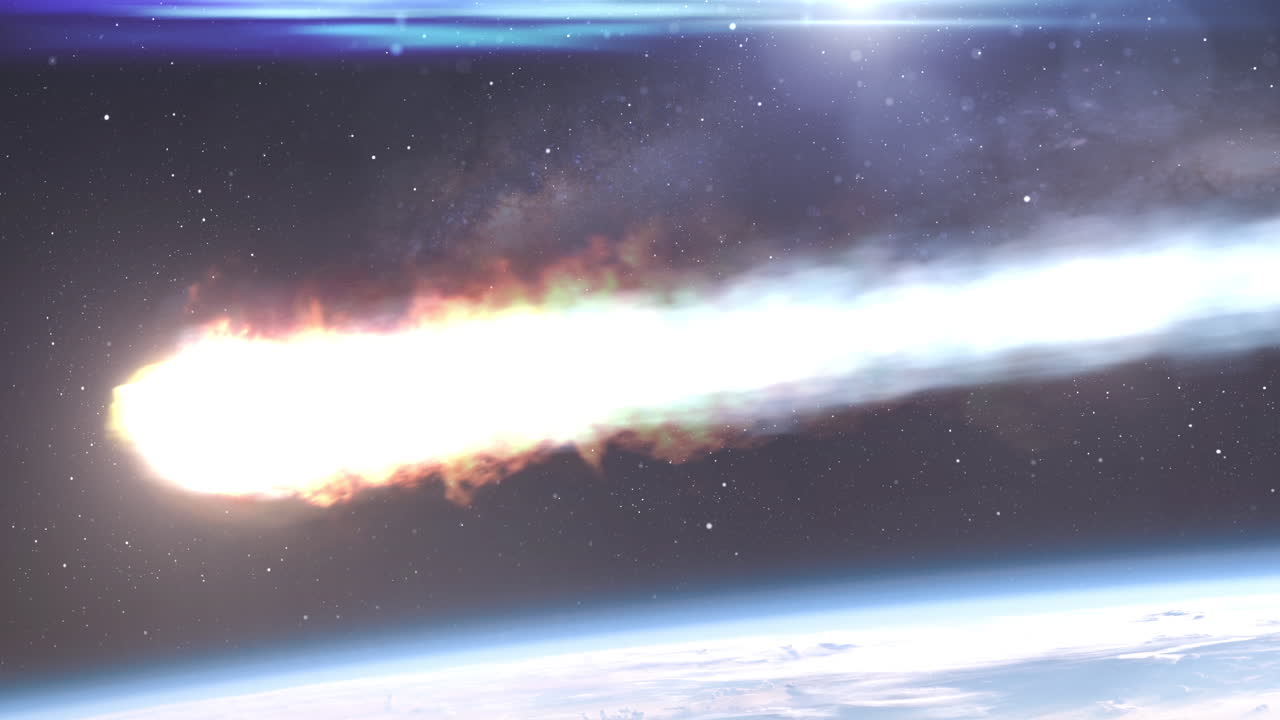 impacto de un asteroide en la tierra