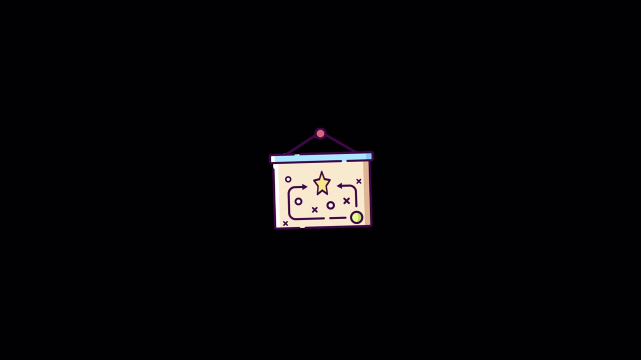 Strategy presentation Icon animation Alpha